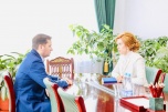 Уполномоченный по правам человека в НАО Лариса Свиридова встретилась с губернатором Ненецкого автономного округа Александром Цыбульским